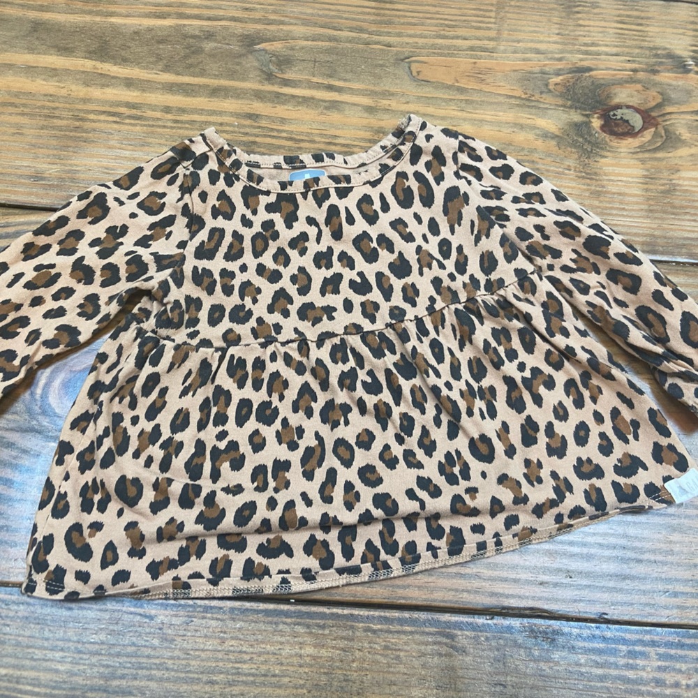 18-24 month Leopard Peplum Top